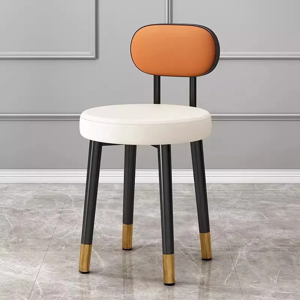 Breathable Creative Dining Chair Home Light Luxury Dining Table And Chair Soft Packaging Bedroom Dr 6