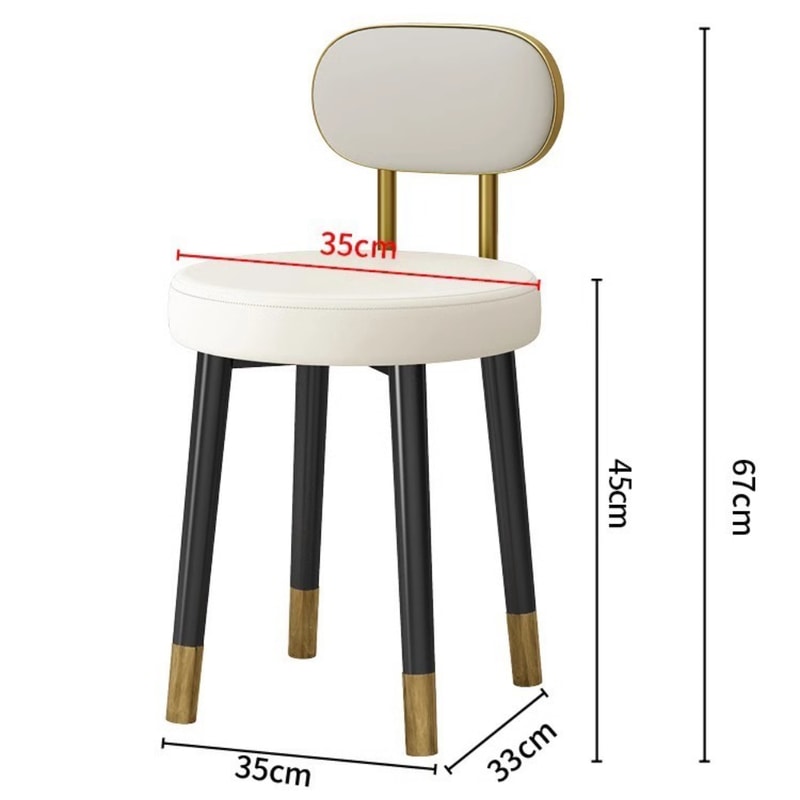 Breathable Creative Dining Chair Home Light Luxury Dining Table And Chair Soft Packaging Bedroom Dr 5