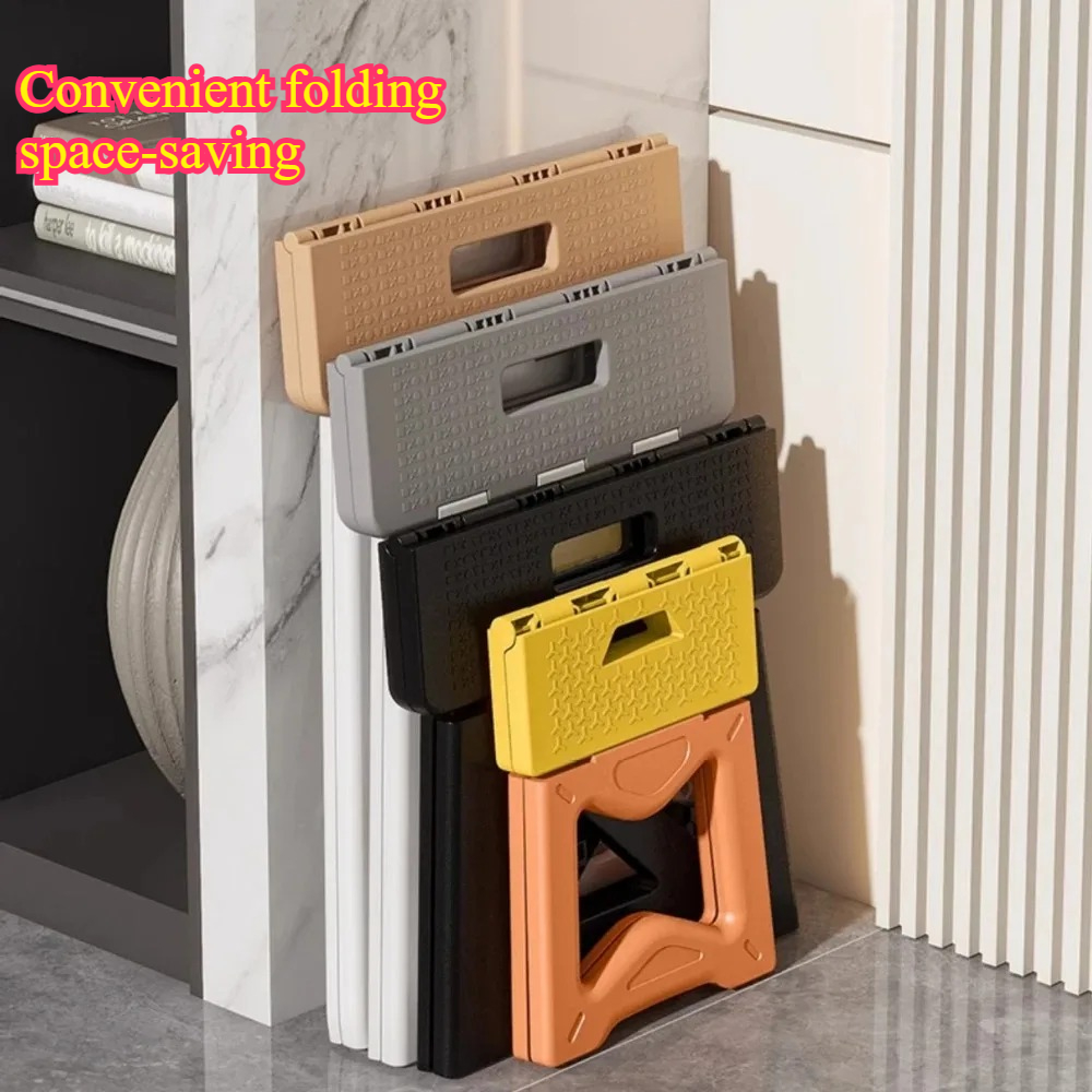 Portable Plastic Folding Stool Low Anti Slip Chair Outdoor Fishing Camping Household Simple Childre 2