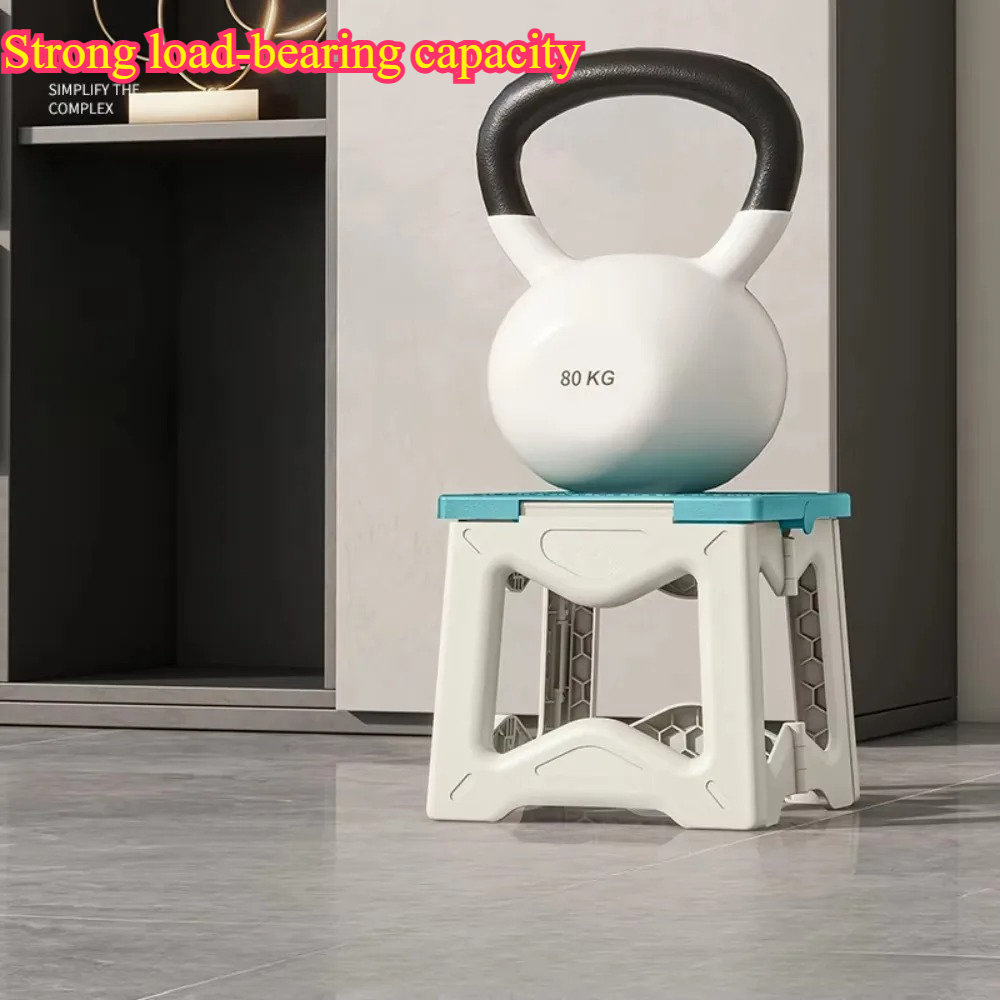 Portable Plastic Folding Stool Low Anti Slip Chair Outdoor Fishing Camping Household Simple Childre 3