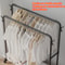 Floor Standing Metal Clothes Rack Detachable Storage Easy To Assemble Convenient Clothes Rack 3