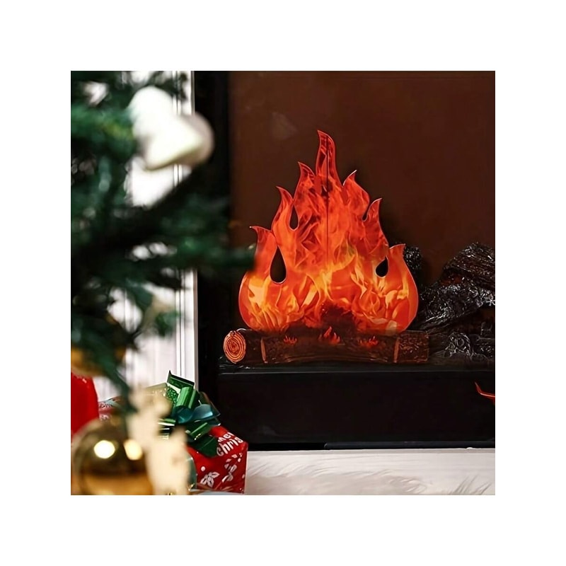 3D Halloween Fire FakeFlame Decorative Bonfire Centerpiece Halloween Decoration 1