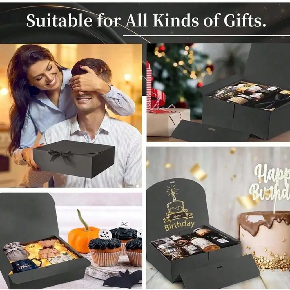 Gift Box With Lid Deluxe Ribbon Box For Best Man Proposal And Graduation Favors 4