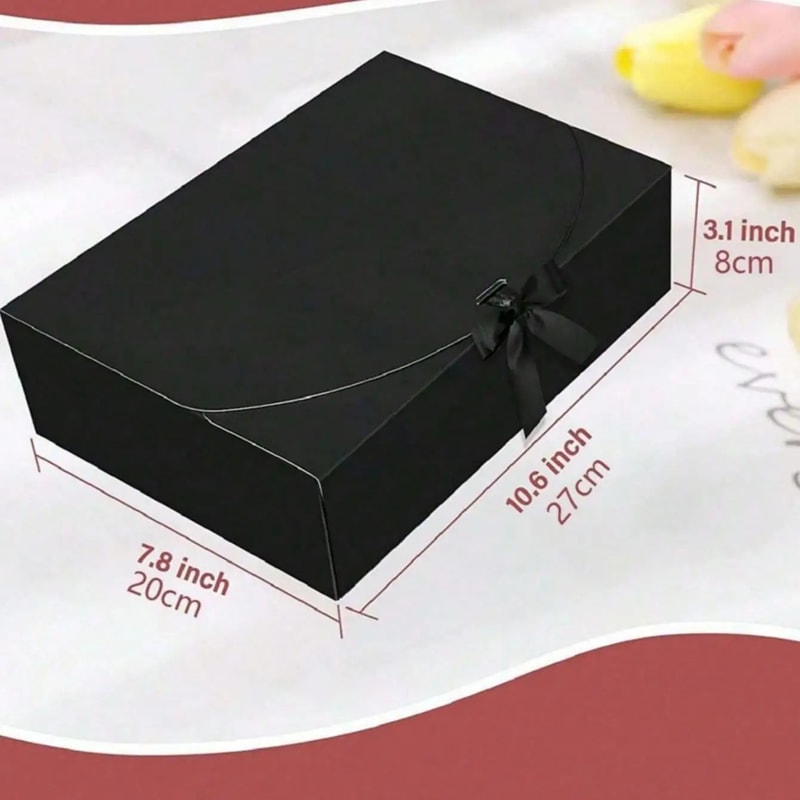 Gift Box With Lid Deluxe Ribbon Box For Best Man Proposal And Graduation Favors 5
