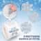Laser Silver Winter Snowflake Stickers Roll of Christmas Waterproof Self-Adhesive