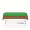 Disposable Rectangular Pixel Tablecloth For Party Event Home Decoration Green Lawn Table Runner 2