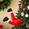 Filled Christmas Tree Topper Christmas Santa Leg Decorations Holiday Party Fireplace Ornaments 0