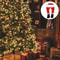 Filled Christmas Tree Topper Christmas Santa Leg Decorations Holiday Party Fireplace Ornaments 2