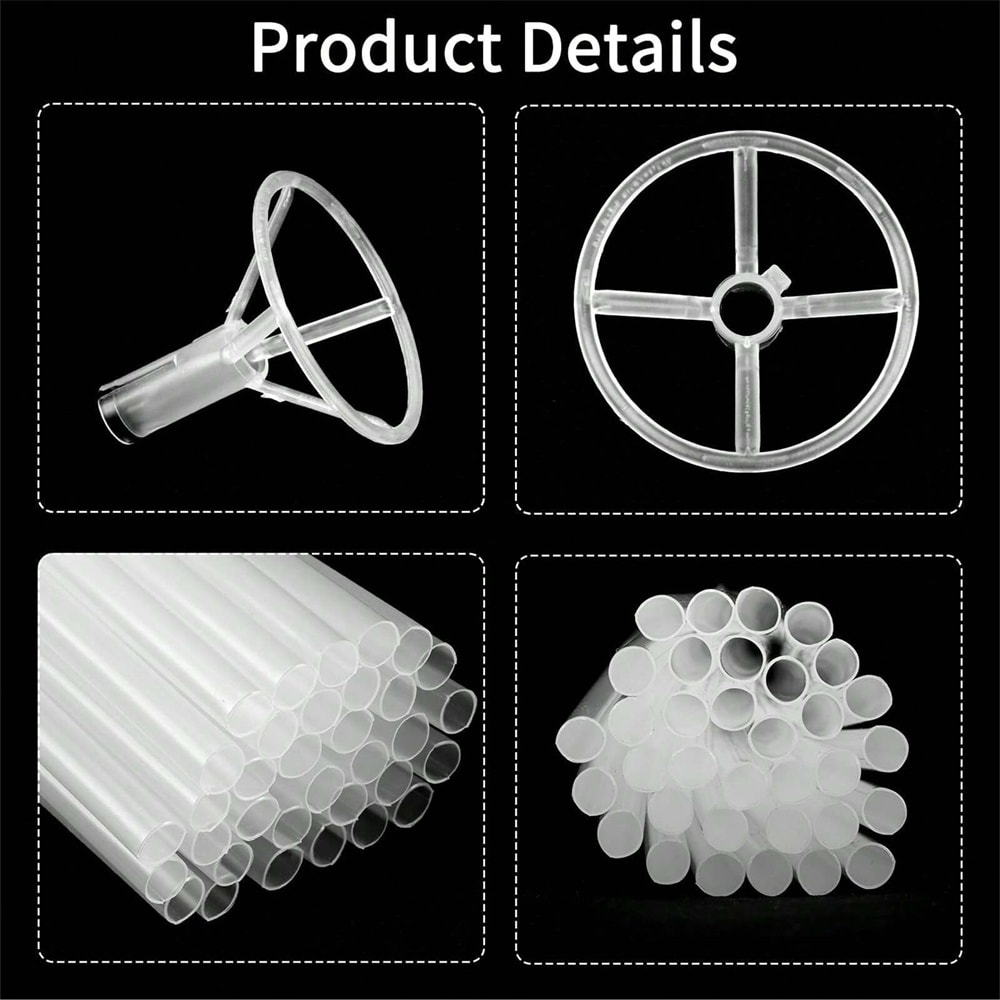 Clear Balloon Sticks With Cups Big Balloon Holders For Birthday Party Graduation 3