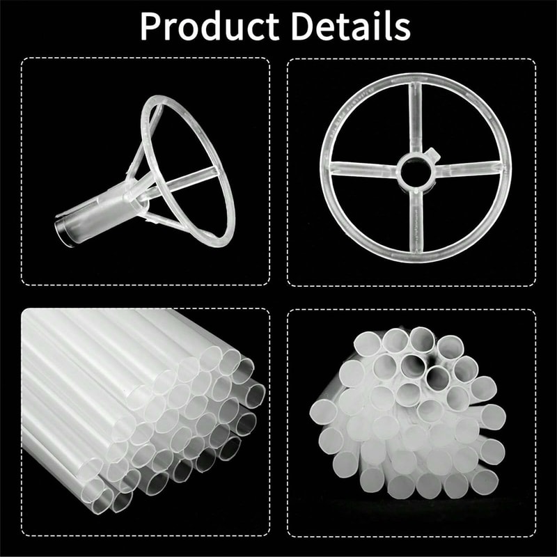 Clear Balloon Sticks With Cups Big Balloon Holders For Birthday Party Graduation 3