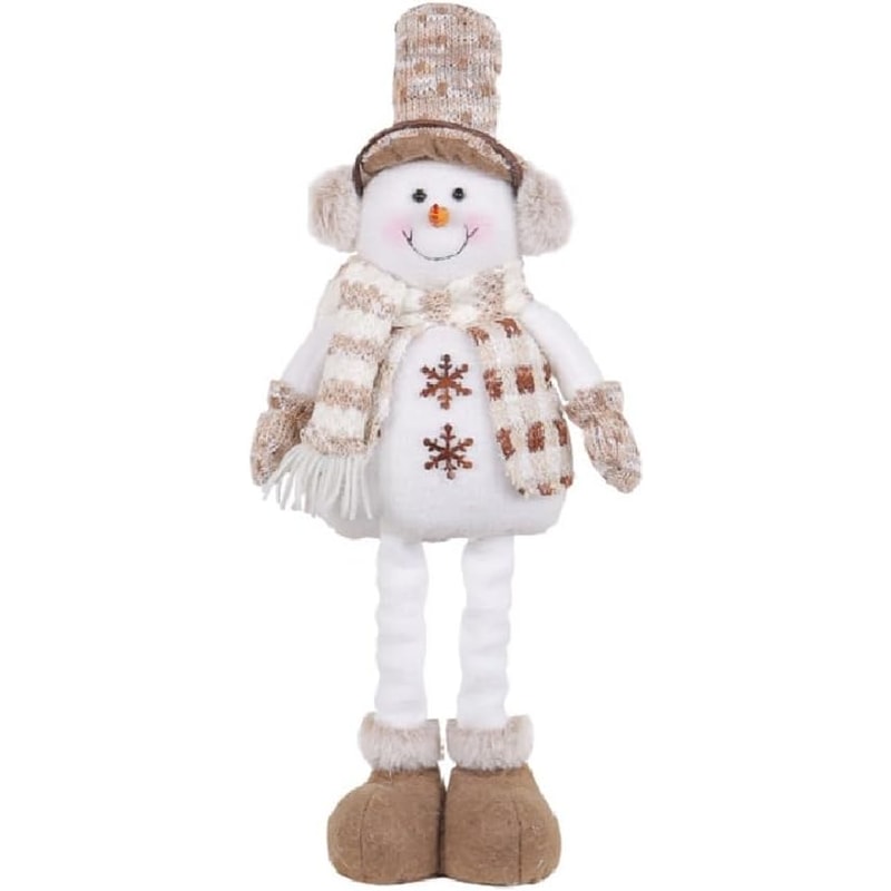 Christmas Decorations Santa Snowman Reindeer Plush Dolls Adjustable Extendable Indoor Tabletop Orna 0