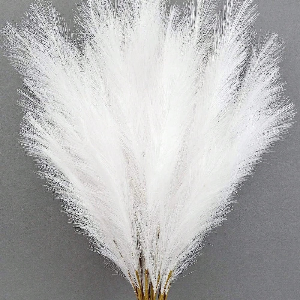 Large Red Artificial Pampas Tree Branches Tall Faux Grass For Wedding Party Decoration 5