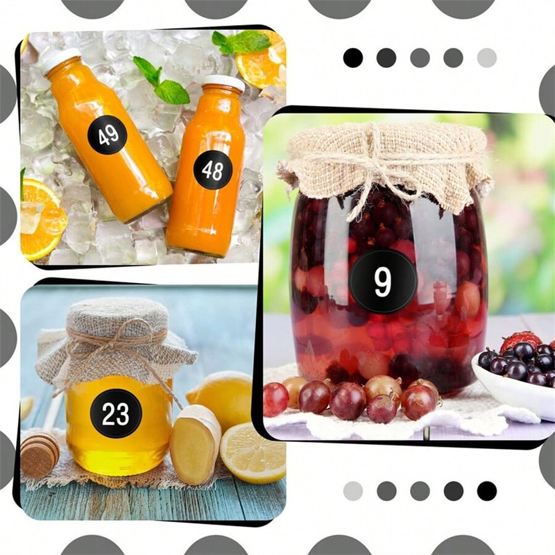 Waterproof Vinyl Number Stickers Sheets Consecutive Decals SelfAdhesive For Party Gift Decoration 2