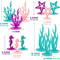 Under The Sea Party Supplies Mermaid Birthday Decorations Felt Table Centerpiece 5
