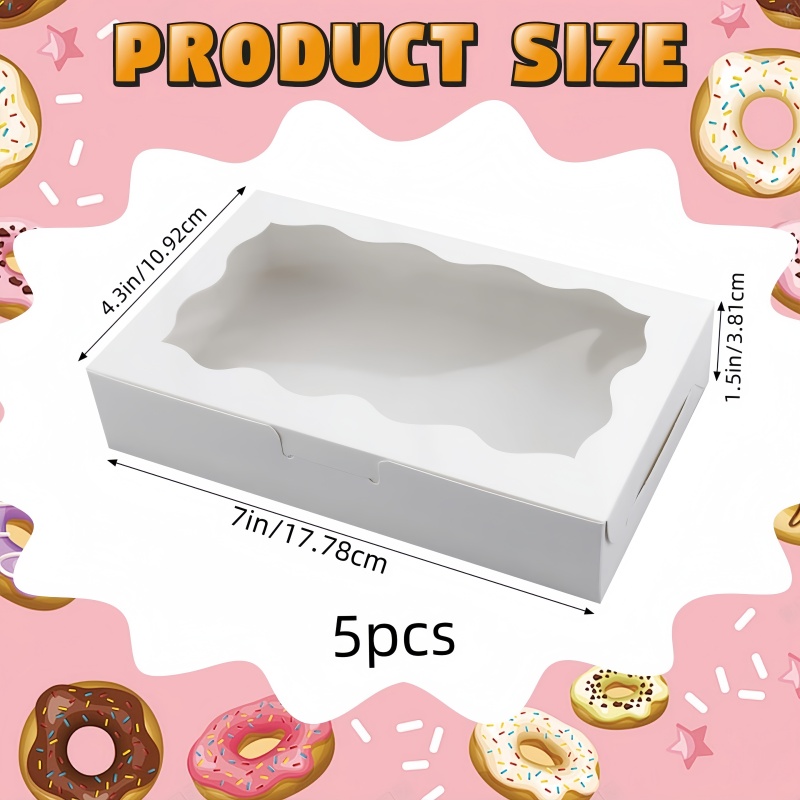 Gift Box With Clear Window Ideal For Desserts Pastries Candies And Chocolates Perfect For Weddings 6