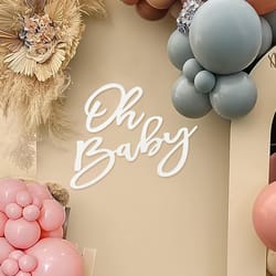 felt oh baby sign for baby shower backdrop birthday party banner photography background