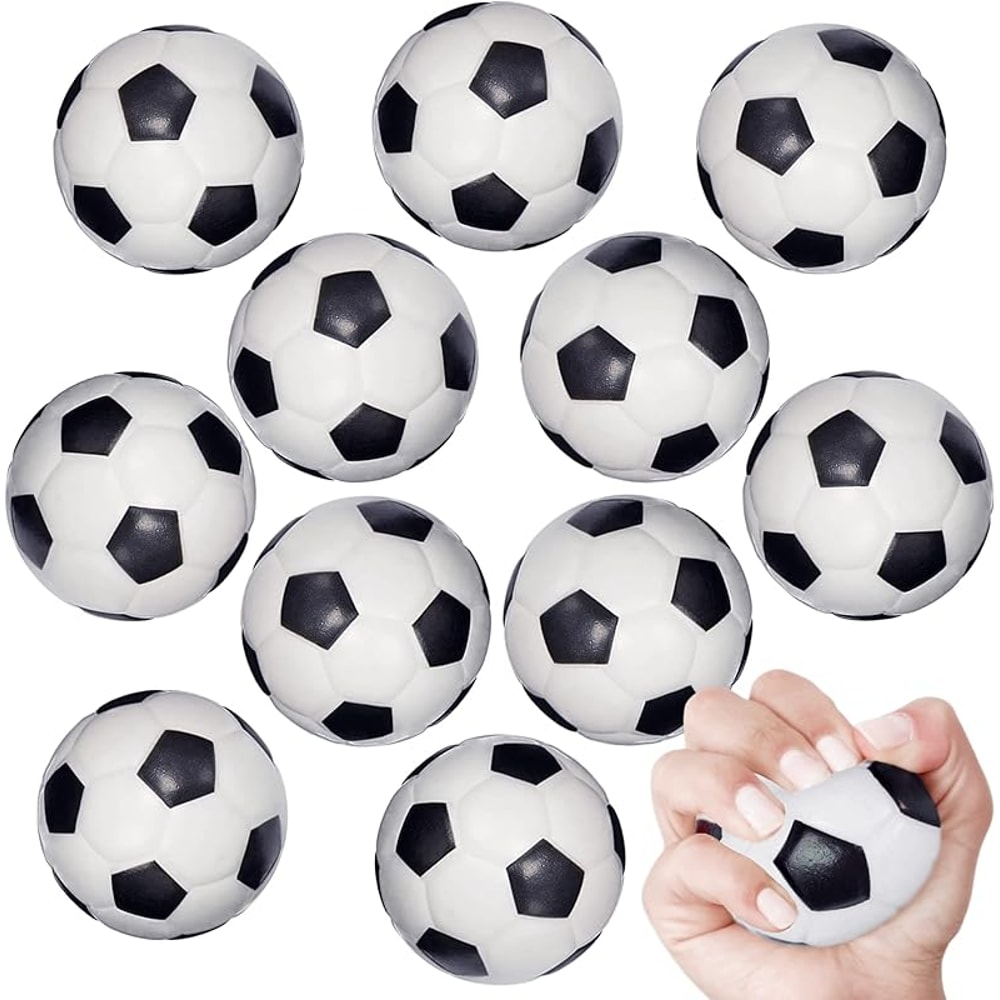 Mini Sports Balls Set for Kids Party Toy Soccer Ball Football Squeeze Foam for Relaxation and Stress Relief