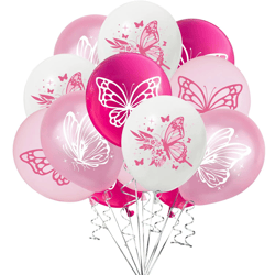butterfly theme latex balloons for wedding and birthday party decoration