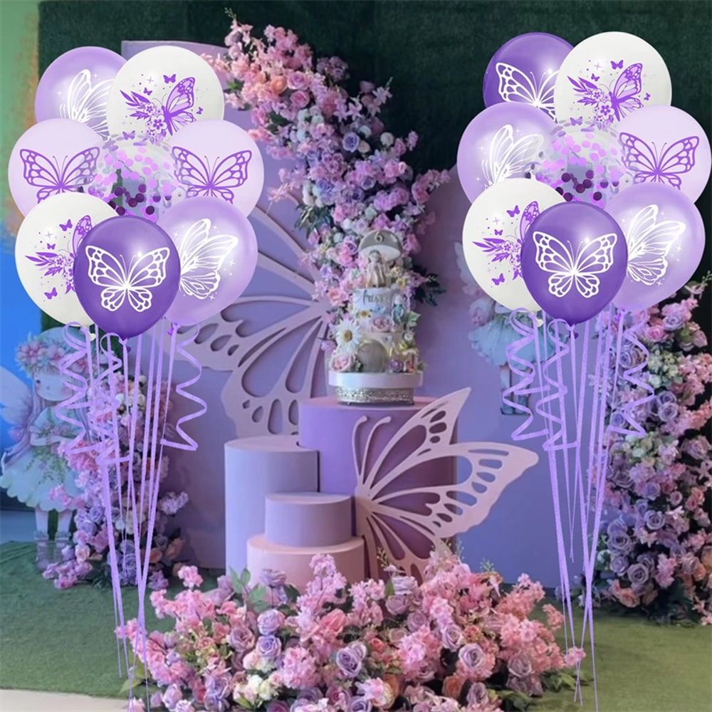 Butterfly Theme Latex Balloons For Wedding And Birthday Party Decoration 2