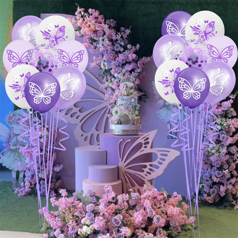 Butterfly Theme Latex Balloons For Wedding And Birthday Party Decoration 2