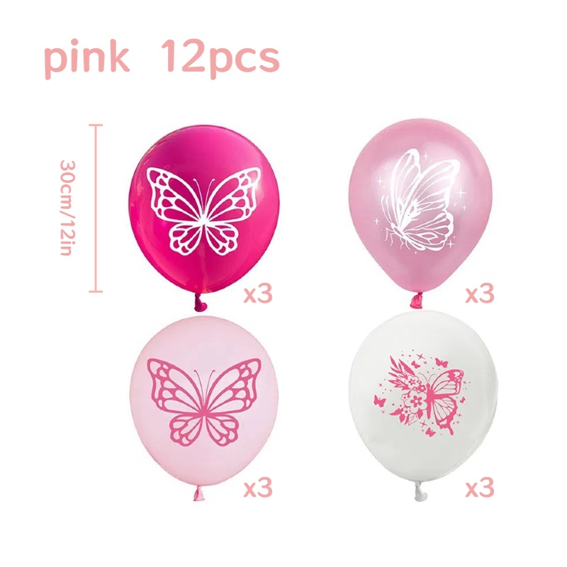 Butterfly Theme Latex Balloons For Wedding And Birthday Party Decoration 6
