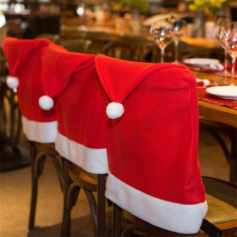Festive Holiday Decorations for Home and Party Christmas Chair Covers Durable Seat Protectors