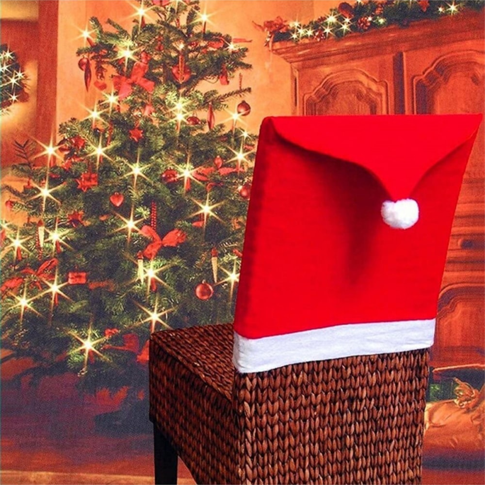Festive Holiday Decorations for Home and Party Christmas Chair Covers Durable Seat Protectors