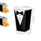 Black Tie Pattern Popcorn Box Tuxedo Design for Wedding and Party Decor