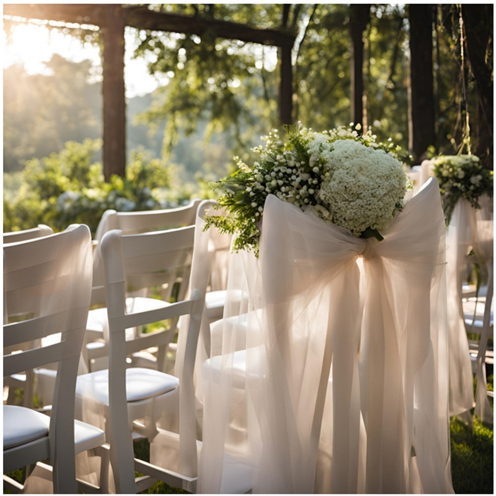 Sheer Wedding Backdrop Curtains for Baby Shower Photography Party Decor