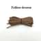 Leather Waterproof Waxed Flat Shoelaces Kids Adult Boots Lace 9