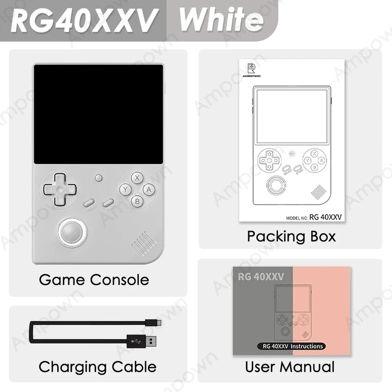 IPS Handheld Game Console RGB Lighting Joystick Video Output Streaming RG Ebook Player 7