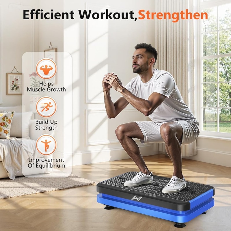 Vibrating Lymphatic Drainage Machine Full Body Shaker Vibration Plate Fitness Platform Workout