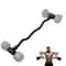 Home Fitness Adjustable Dumbbell Converter to Barbell Set and Kettlebell with Weight Barbell