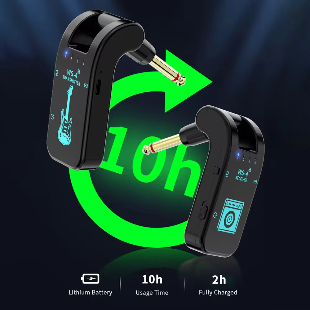 Wireless Guitar System For Electric Guitar Bass Transmitter Receiver Realtime Transmission 1