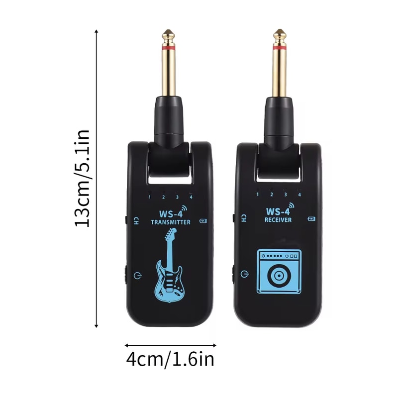 Wireless Guitar System For Electric Guitar Bass Transmitter Receiver Realtime Transmission 5