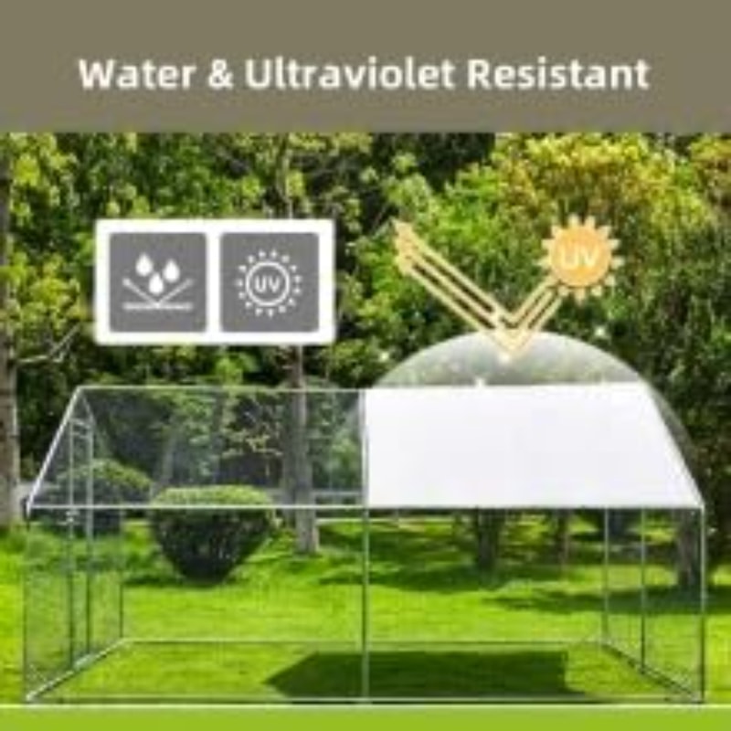 Outdoor Chicken Coop Walkin Poultry Cage Large Metal Chicken Coop Run With Waterproof And AntiUltra 2