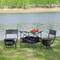 Folding Table and Chairs Set for Indoor and Outdoor Use, Perfect for Camping, Picnics, BBQs, Parties, and Patios
