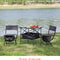 Folding Table and Chairs Set for Indoor and Outdoor Use, Perfect for Camping, Picnics, BBQs, Parties, and Patios