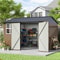 Large Metal Tool Shed Outdoor Storage Shed With Lockable Doors And Updated Frame Structure 0