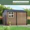 Large Metal Tool Shed Outdoor Storage Shed With Lockable Doors And Updated Frame Structure 1