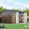 Large Metal Tool Shed Outdoor Storage Shed With Lockable Doors And Updated Frame Structure 3