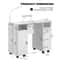 Nail Tech Table Desk With Charging Station Dust Collector LED Lamp NonWoven Drawers 0