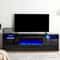 Electric Fireplace TV Stand With Living Room Furniture LED Light Entertainment Center Modern Wood T 5