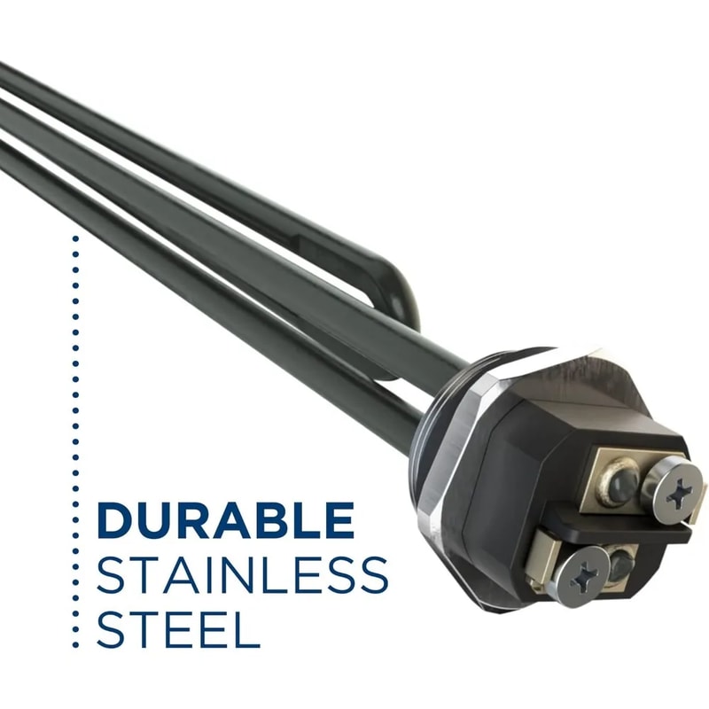 Versatile Plug and Play Electric Water Heater with Adjustable Thermostat New Upgrade Installs Easily