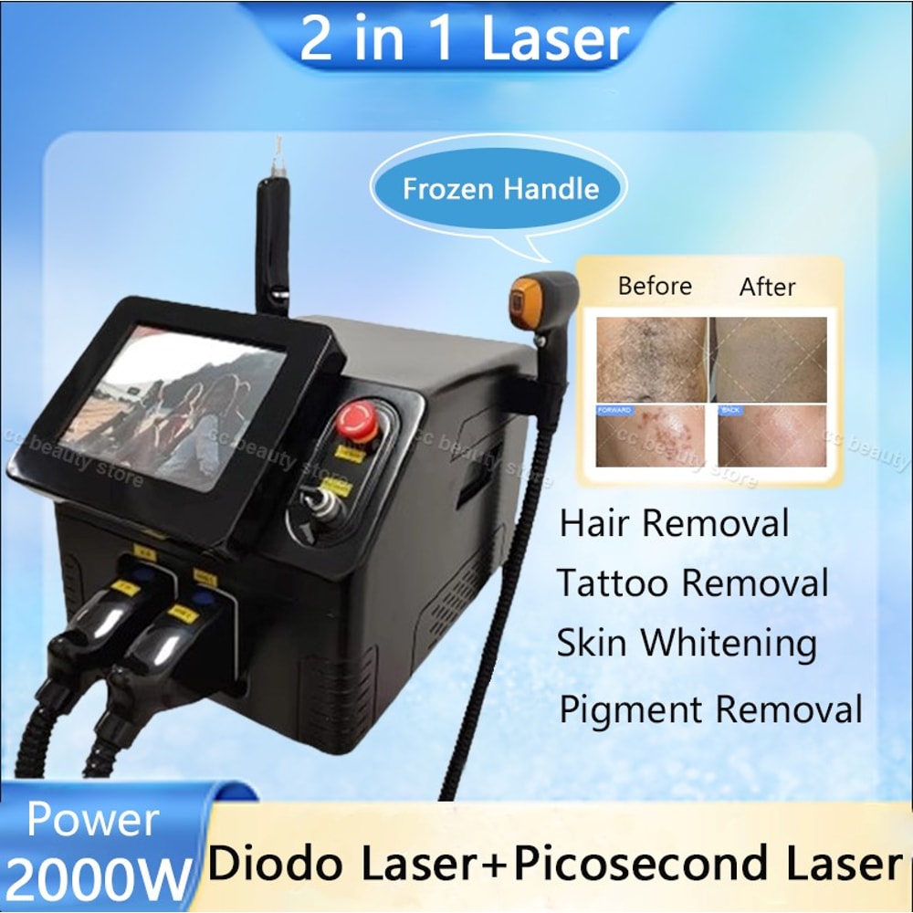 Tattoo Removal Picosecond Laser for Pigment Removal and Chloasma Diode Laser Ice Hair Removal Machine for Salon