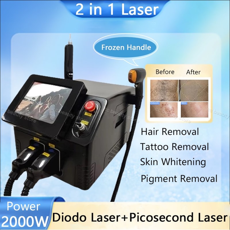 Tattoo Removal Picosecond Laser for Pigment Removal and Chloasma Diode Laser Ice Hair Removal Machine for Salon