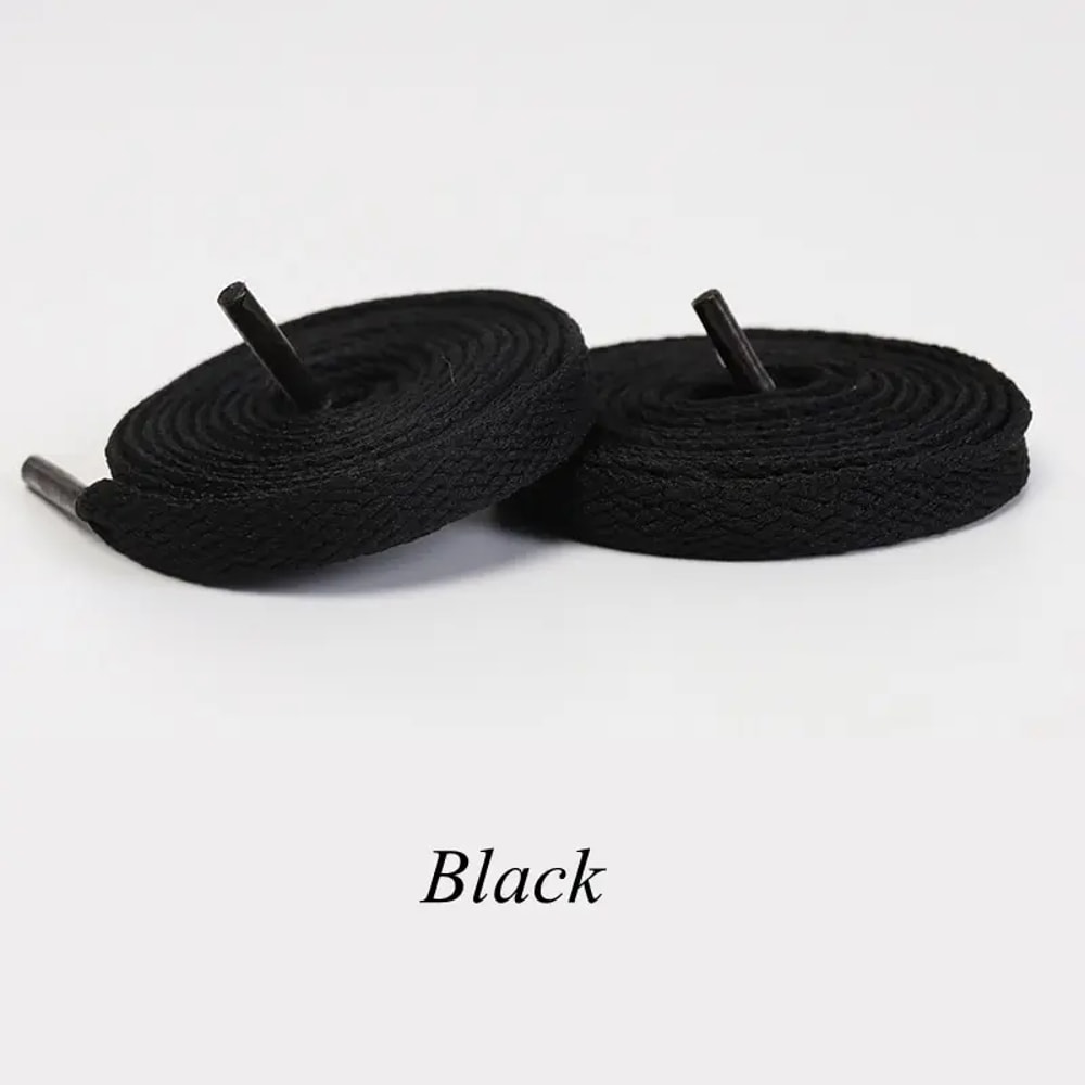 Solid Color Classic Flat Shoelaces For Shoes Sports Casual Unisex Shoe Strings 12