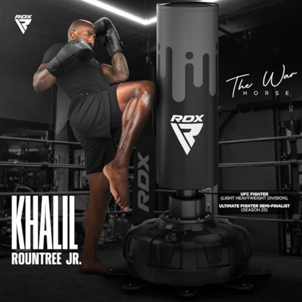 Heavy Duty Pedestal Punching Bag Set With Gloves For Home Gym Fitness Training 1