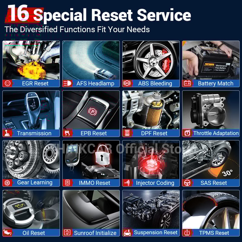Reset Service Diagnostic Tool For All Cars Full System ECU Coding Bidirectional Scanner 2