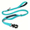 Heavy Duty Tactical Dog Leash Shock Absorbing Bungee Lead With Metal Carabiner Clip Padded Handles 9
